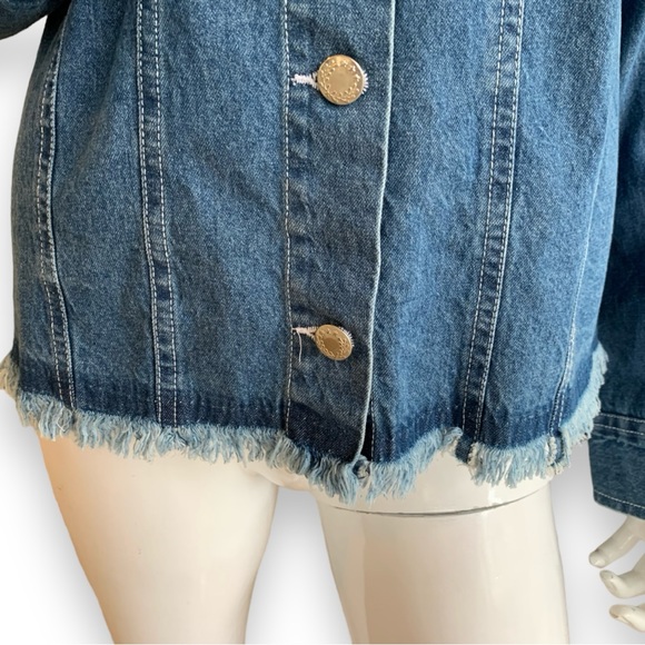 BLEU BAYOU EMBROIDERED DENIM JACKET  WOMEN’S SIZE S/M - Picture 9 of 12